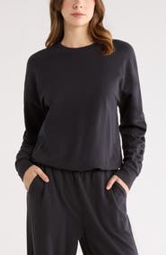 Zella Cinch Side Long Sleeve Top
