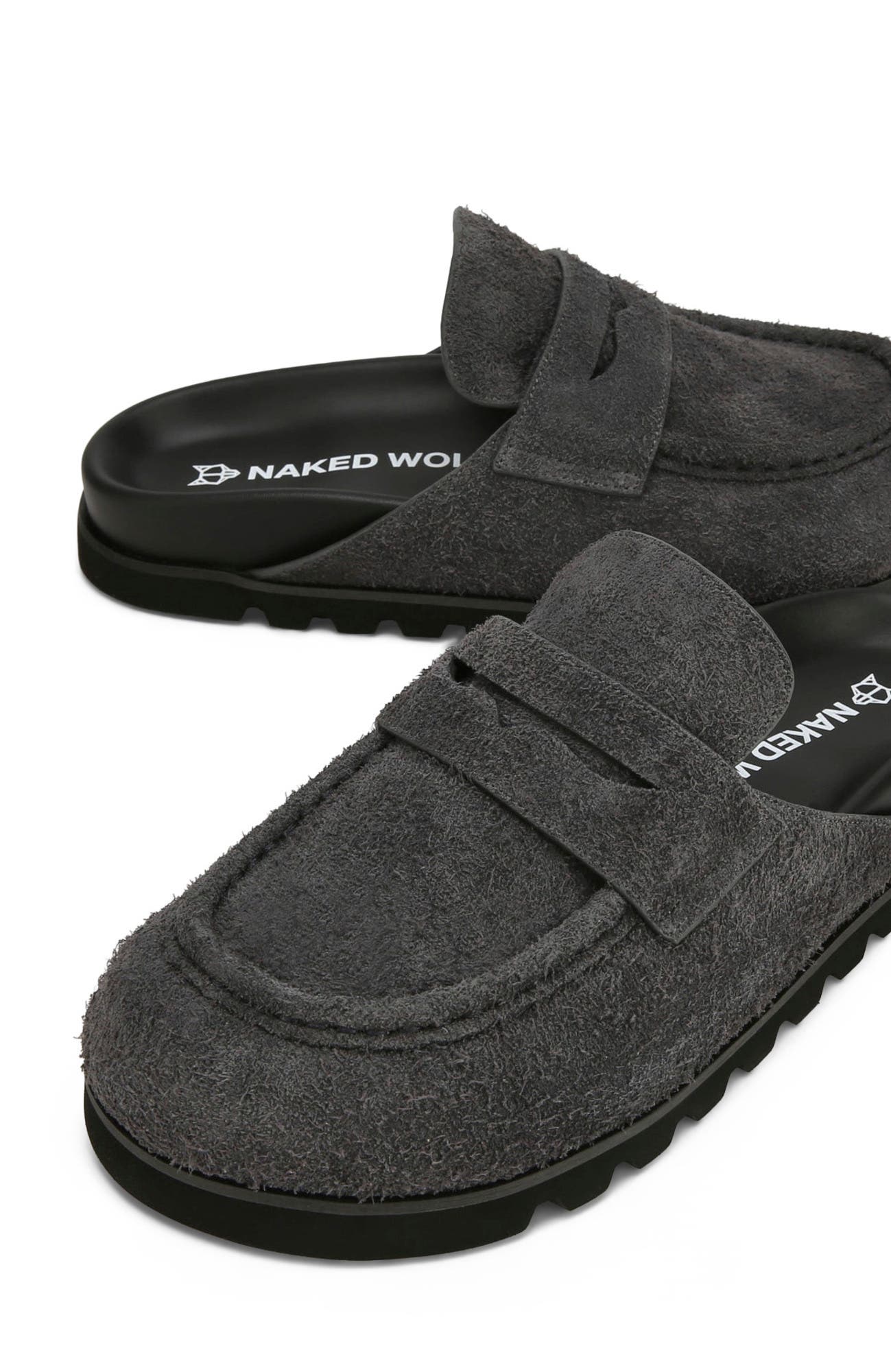 Naked Wolfe Cord Dark Grey Hairy Suede, Alternate, color, Dark Grey