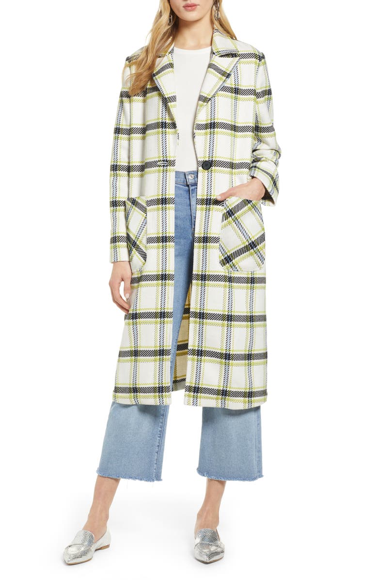 Halogen<sup>®</sup> Plaid Coat, Main, color,