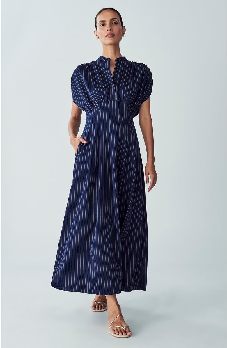 WILLA Otis Dress, Alternate, color, Navy Stripe