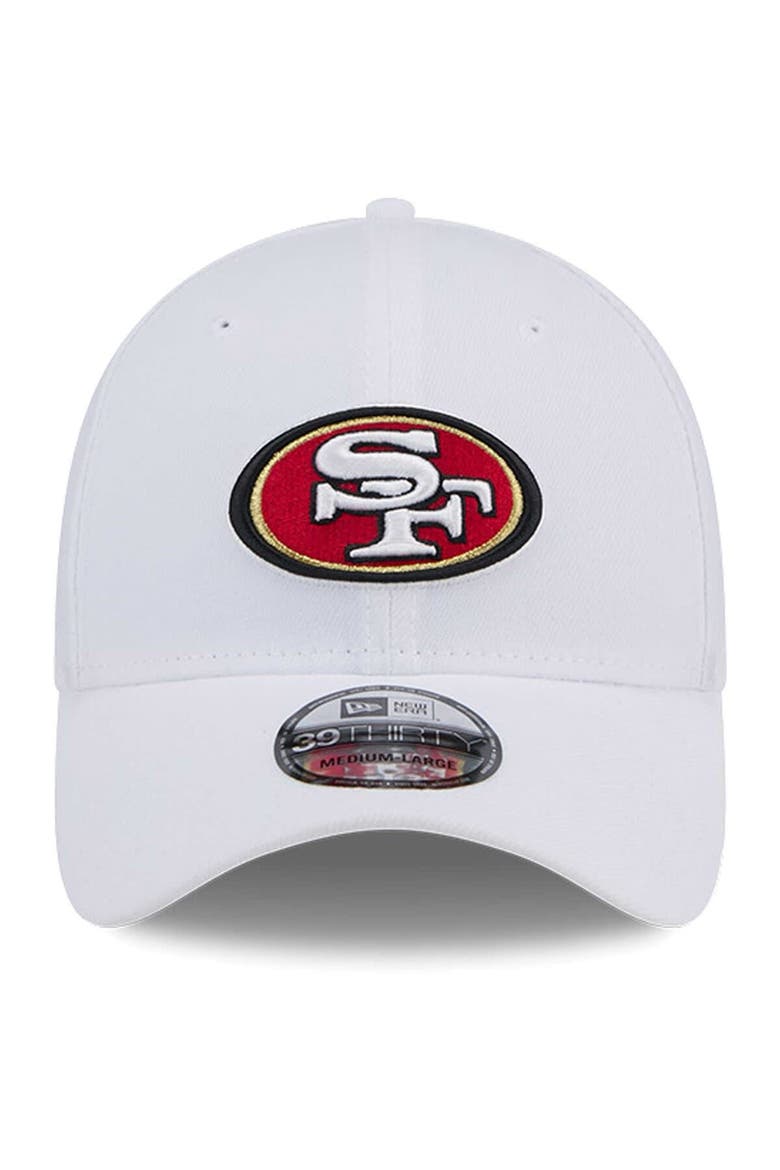 Men's New Era White San Francisco 49ers Main 39THIRTY Flex Hat, Alternate, color, White