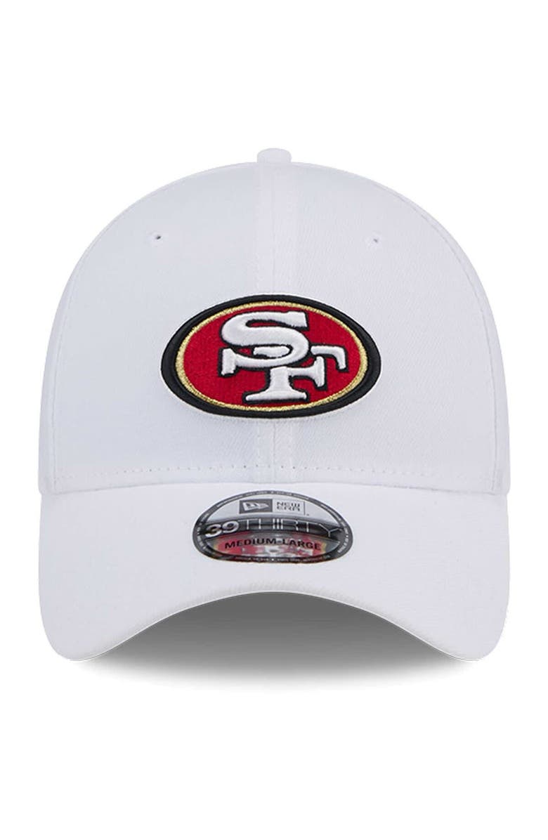 New Era Men's New Era White San Francisco 49ers Main 39THIRTY Flex Hat, Alternate, color, 