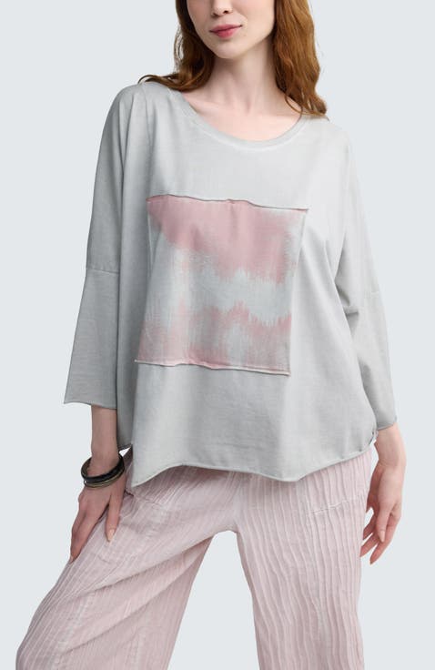 Rowena Two-Tone Patch Pocket Top