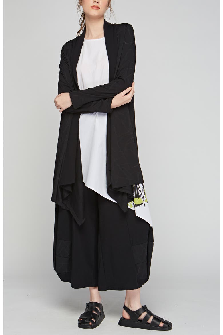 Axel Devore Cotton Jersey Duster, Alternate, color, Black