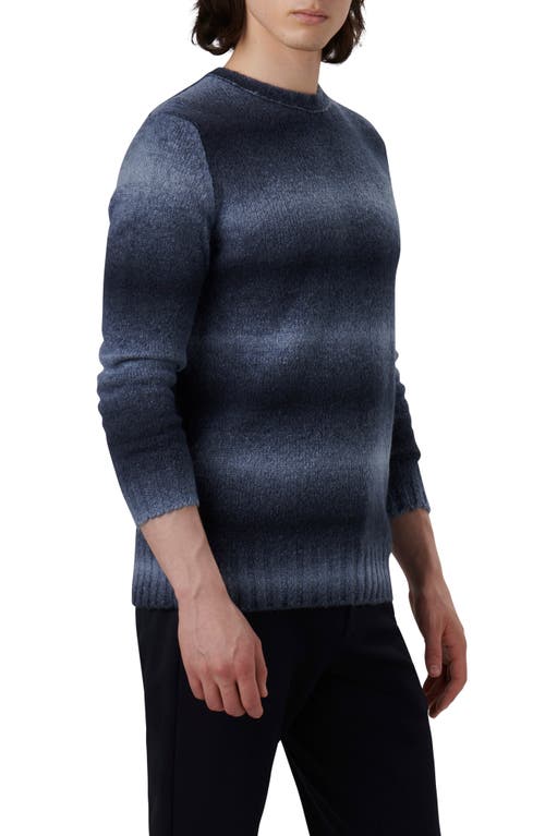 Bugatchi Gradient Stripe Sweater In Blue