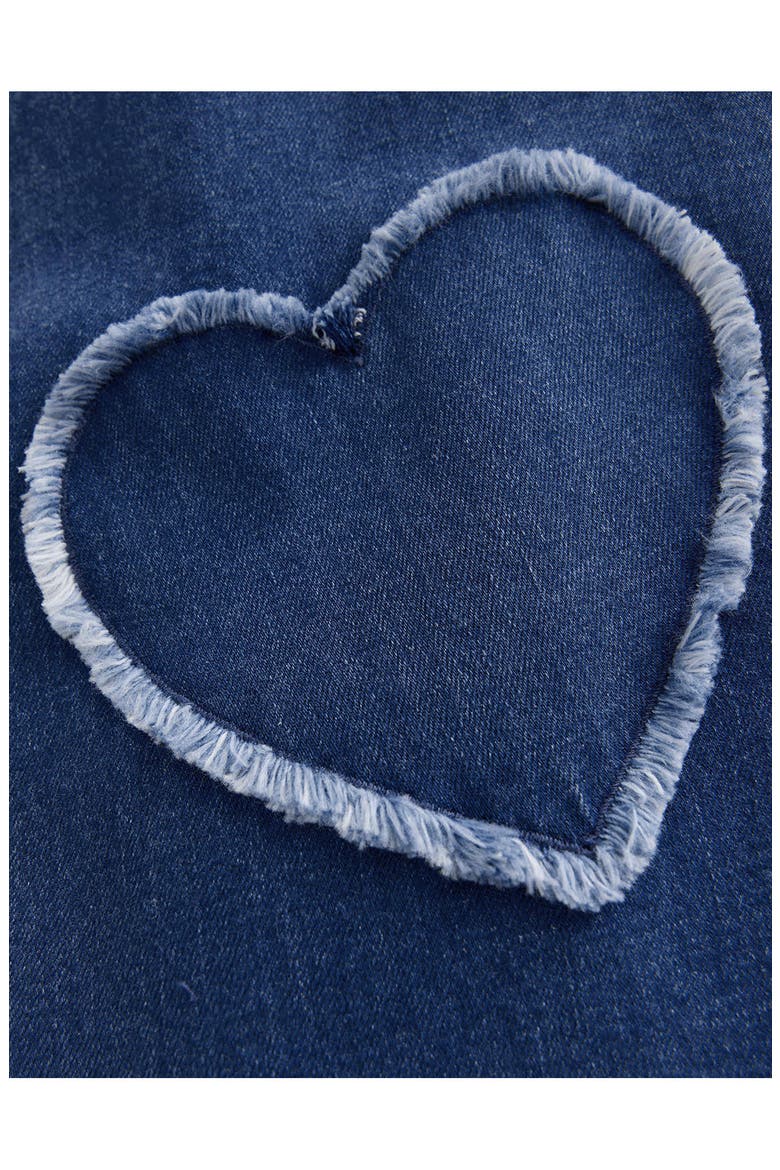 Kids' Wide Leg Heart Patch Jeans, Alternate, color, GARNET CORD