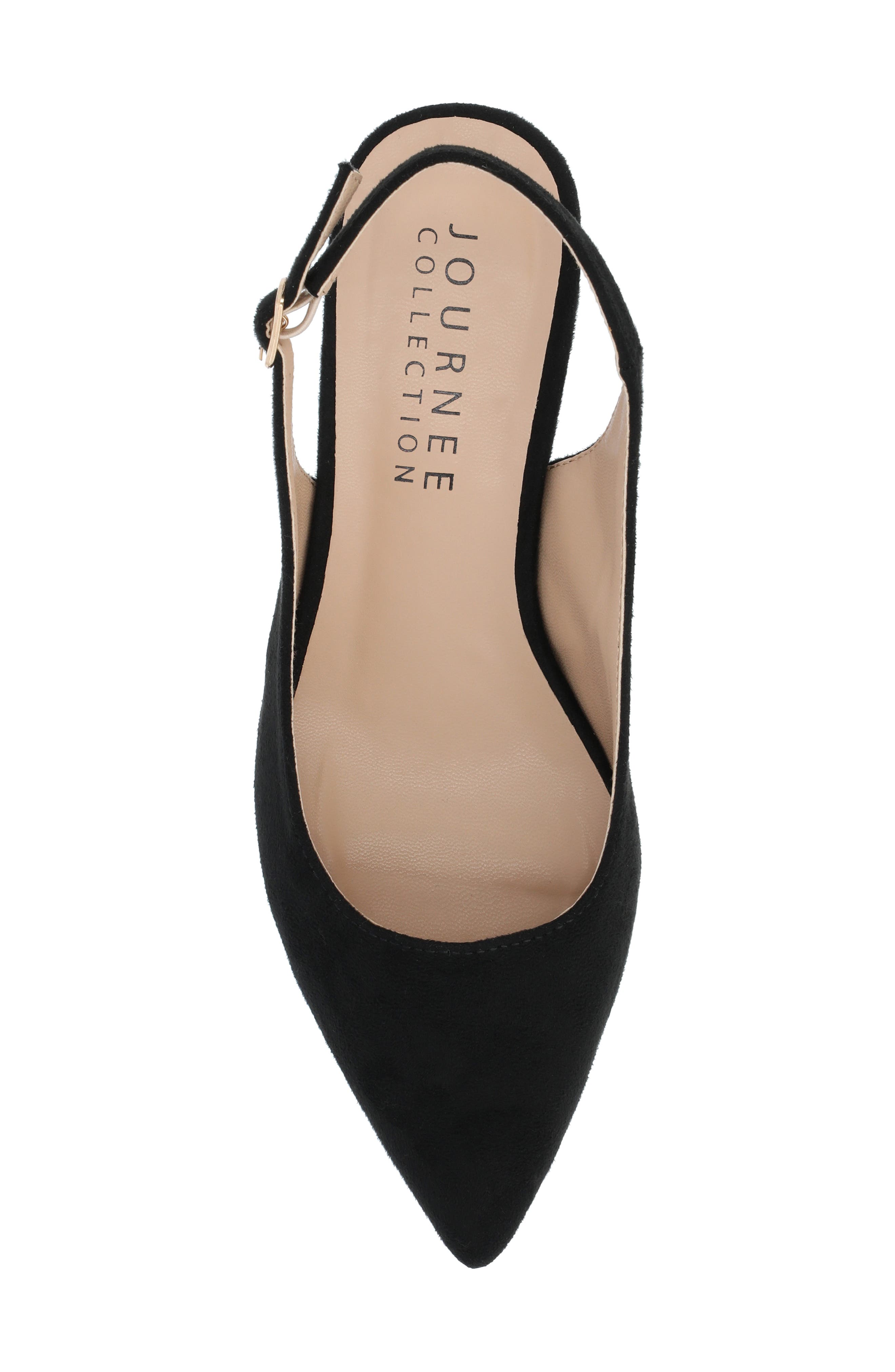 Journee Collection Sylvia Slingback Pump - Wide Width Available, Alternate, color, Black