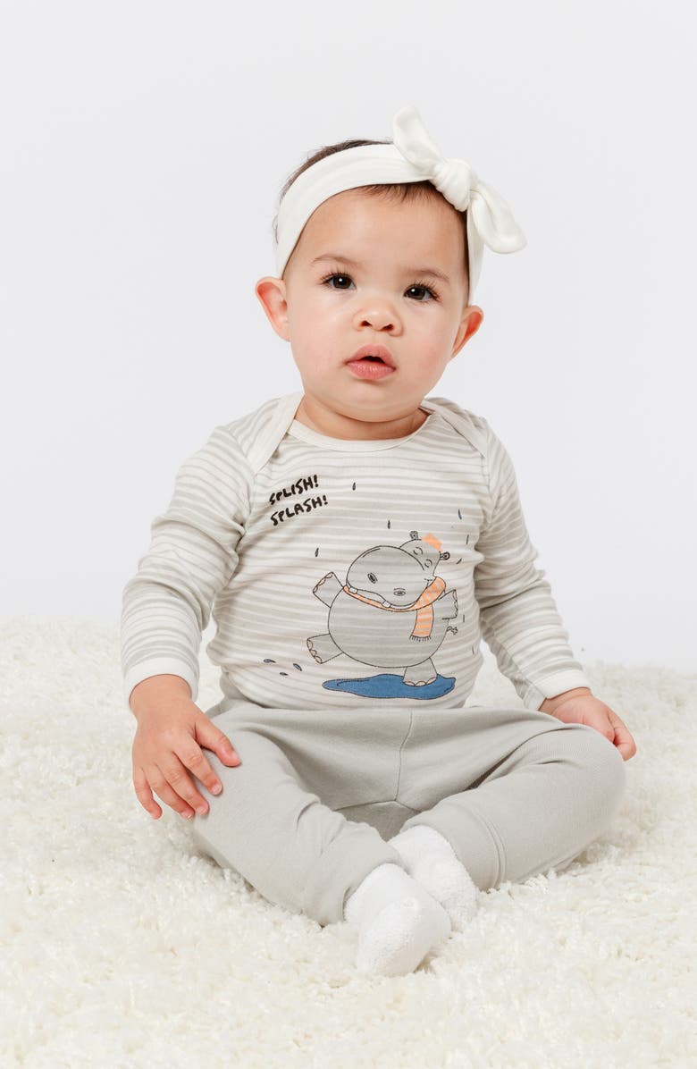 Under the Nile Hippo 2-Piece Organic Cotton Gift Set, Alternate, color,