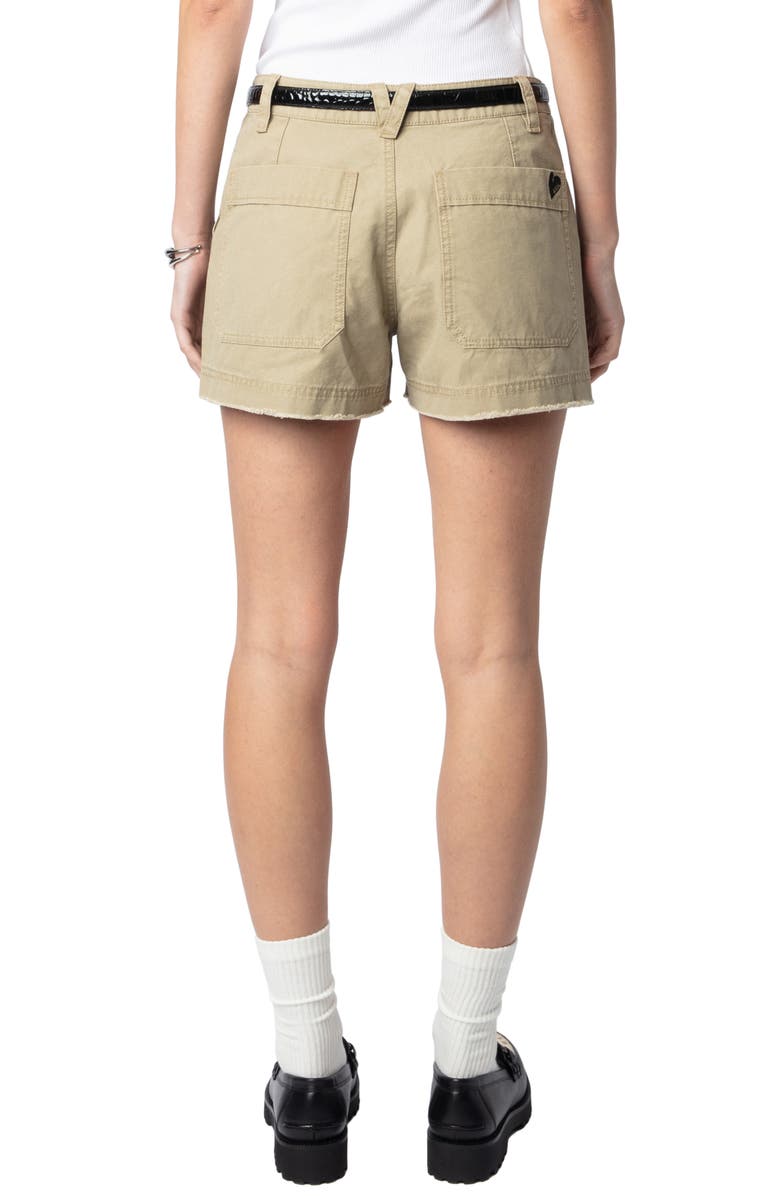 Zadig & Voltaire Sparky Cotton Shorts, Alternate, color,