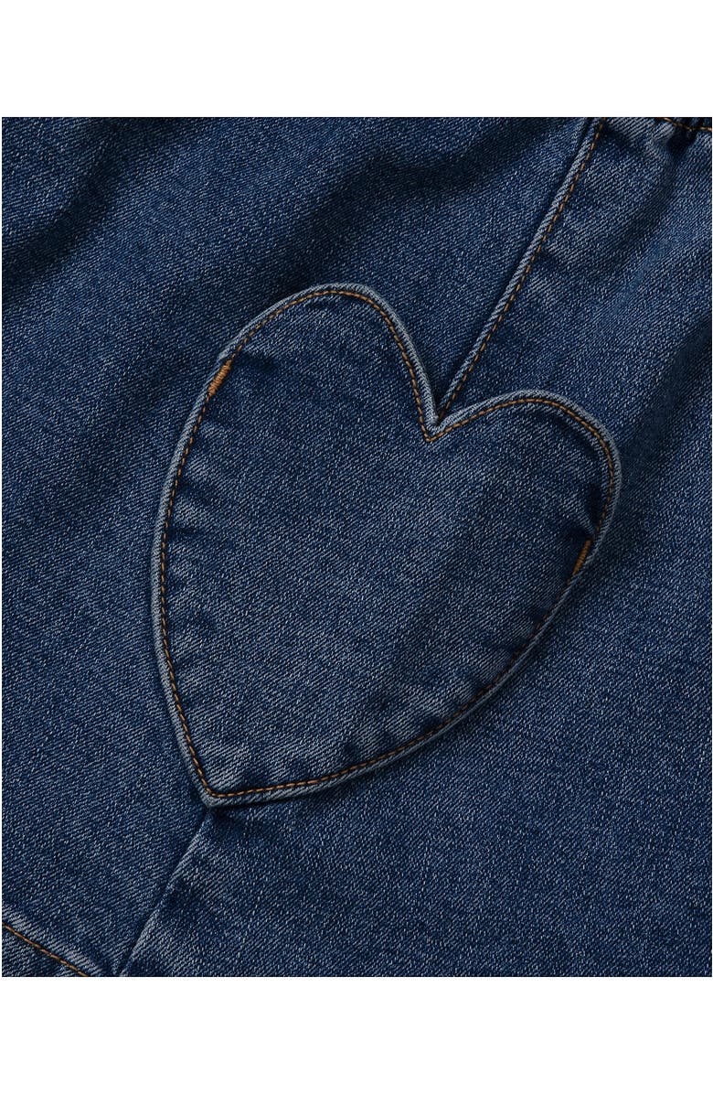 Lands' End Girls Paperbag Denim Skirt, Alternate, color, 