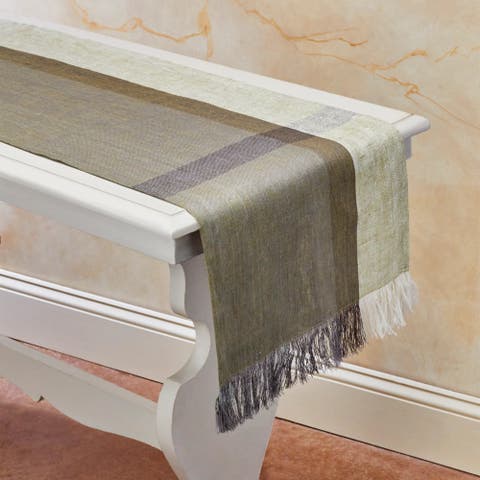 Hinterland Handwoven Linen Table Runner