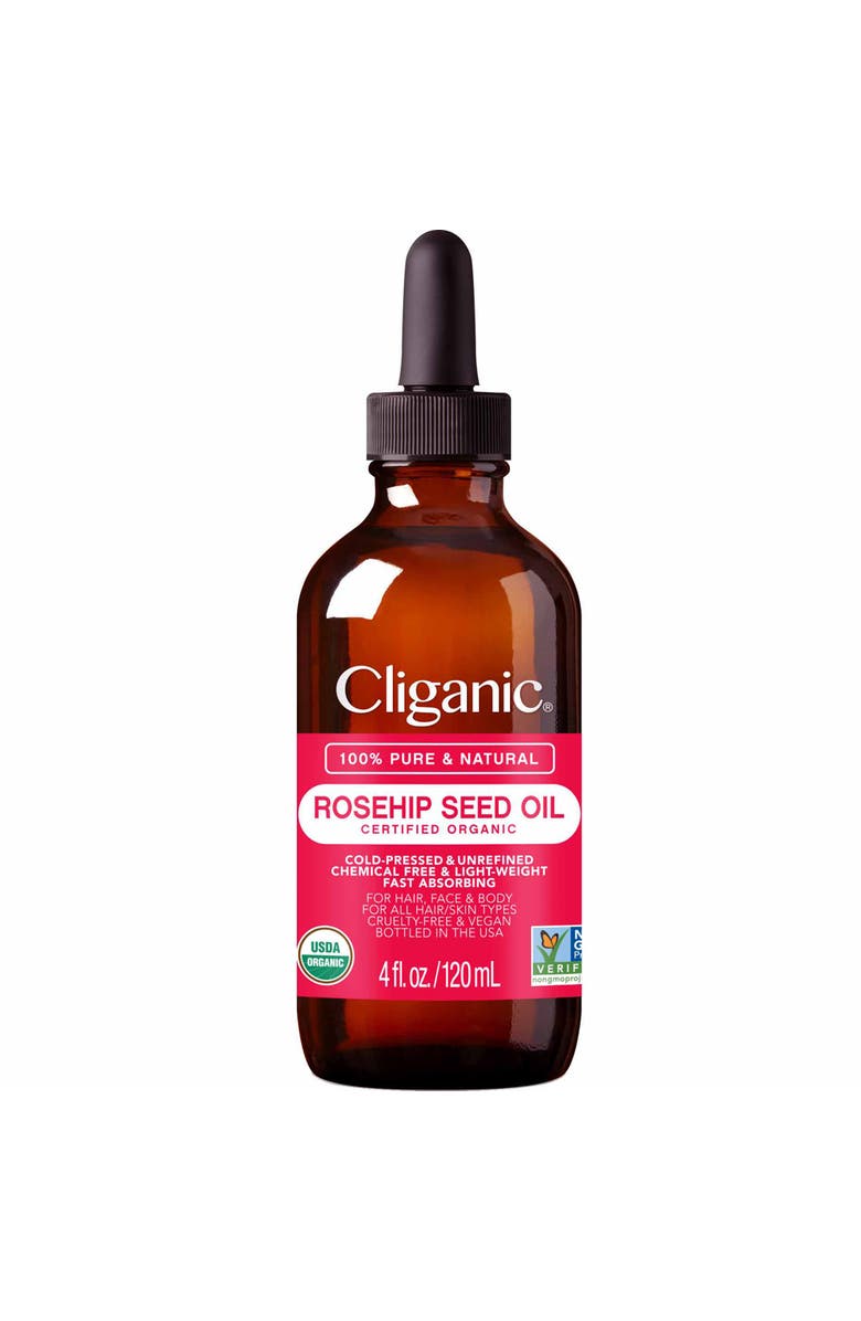Cliganic Organic Rosehip Seed Oil in Various Sizes, Alternate, color,