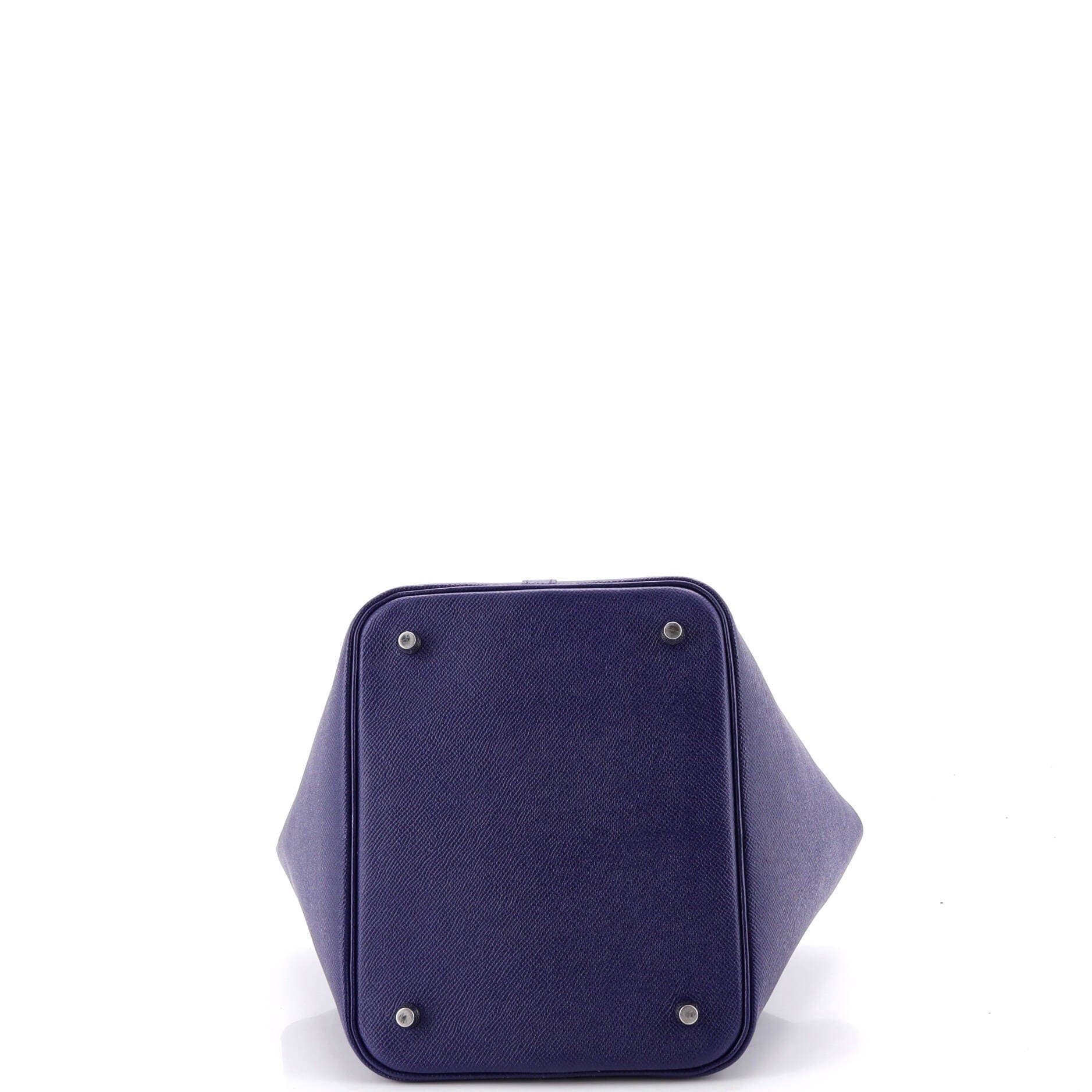 Picotin Lock Bag Tressage Epsom MM, Alternate, color, Blue
