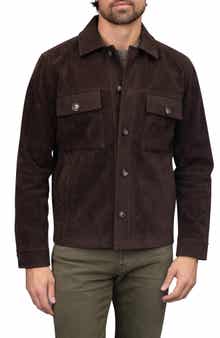 Faux Nubuck Trucker Jacket