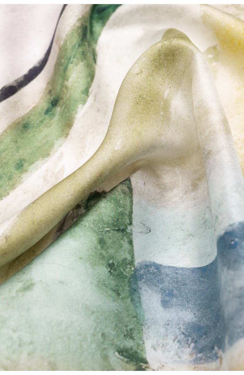 Elizabetta Pagani - Silk Pocket Square for Men, Alternate, color, Green