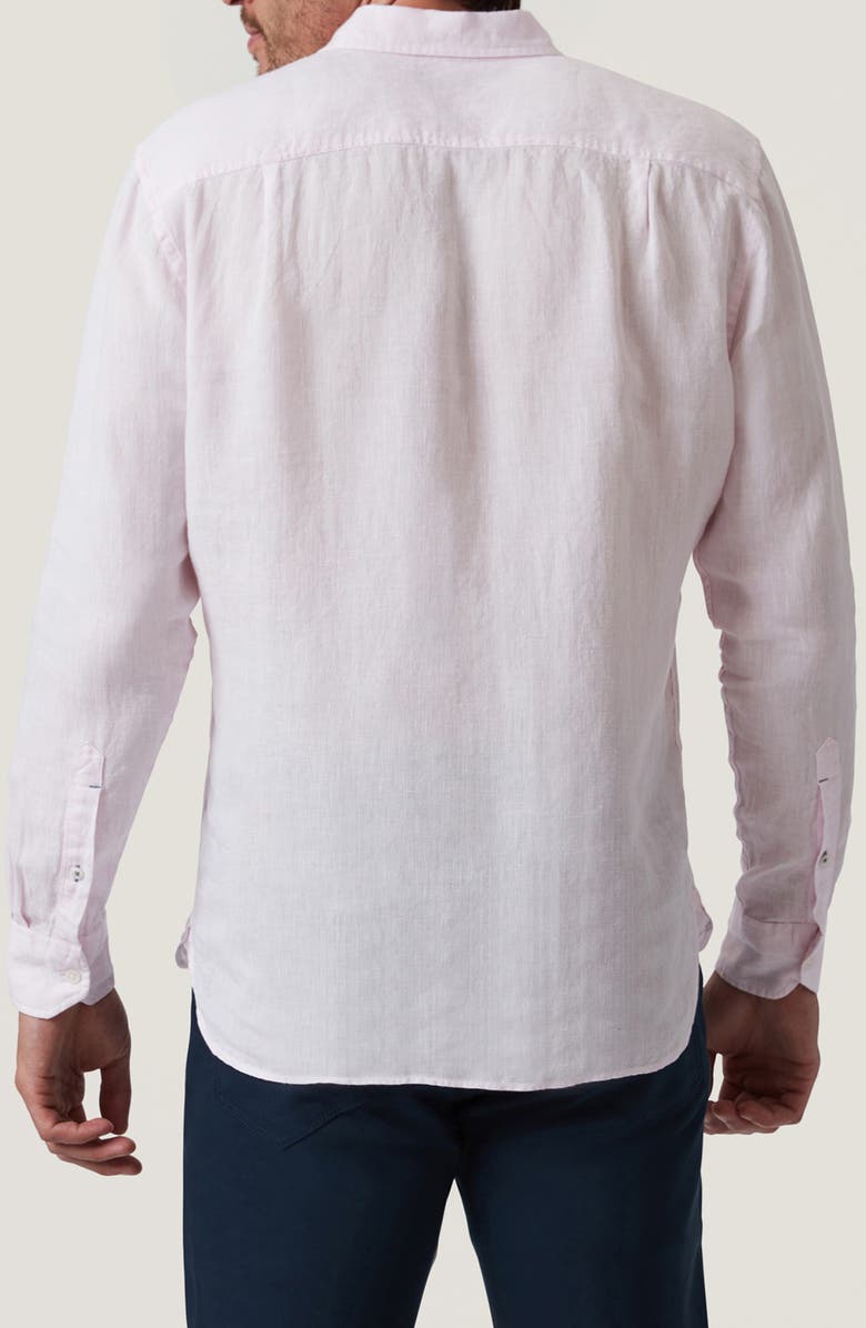 34 Heritage Linen Chambray Button-Up Shirt, Alternate, color, Pink