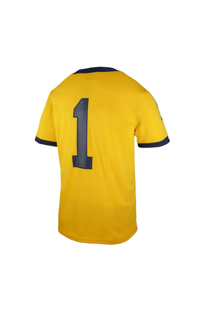 Youth Jordan Brand #1 Maize Michigan Wolverines  Untouchable Replica Game Jersey, Alternate, color, Maize