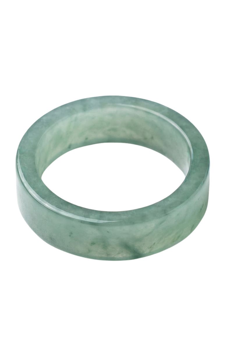 Gale Cyan square jade ring, Main, color, Blue