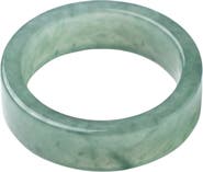 seree Gale Cyan square jade ring