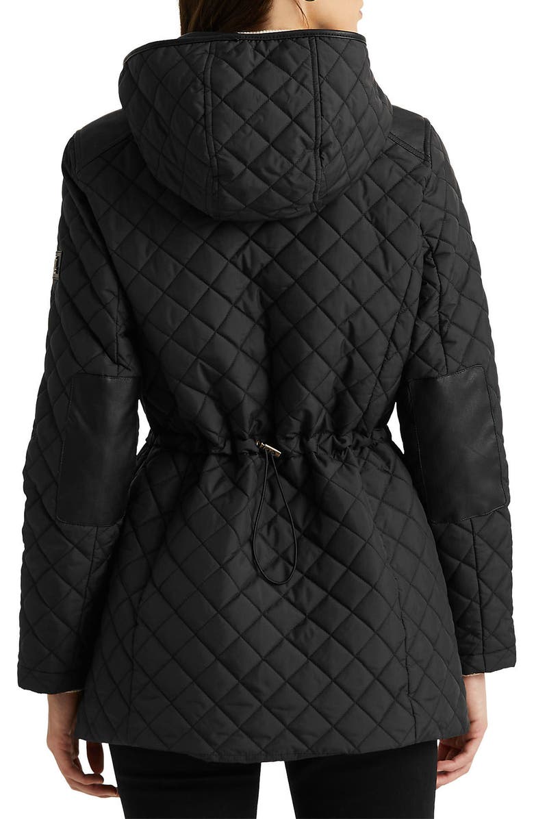 Lauren Ralph Lauren Quilted Hooded Jacket, Alternate, color,