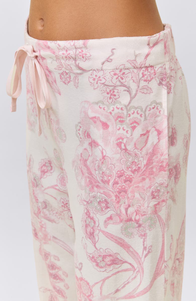 Papinelle Coco Cozy Pajama Pants, Alternate, color, Ecru