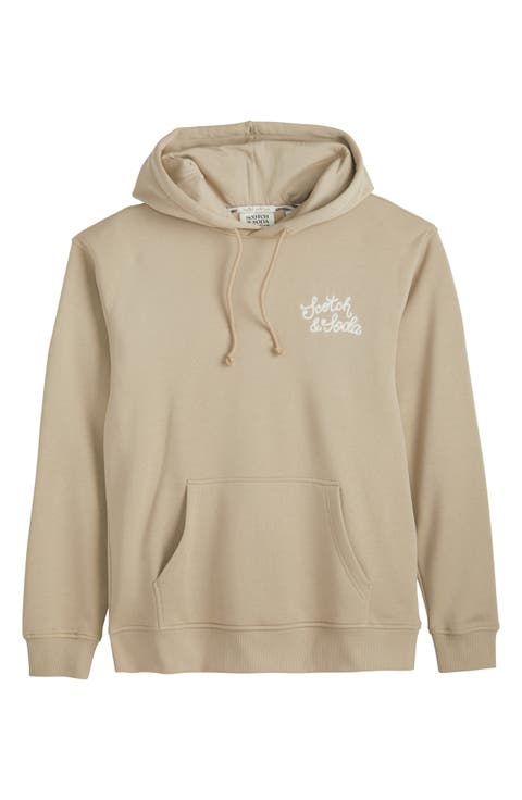 Relaxed Fit Embroidered Fleece Hoodie