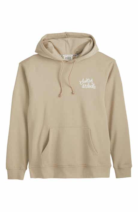 Scotch & Soda Relaxed Fit Embroidered Fleece Hoodie