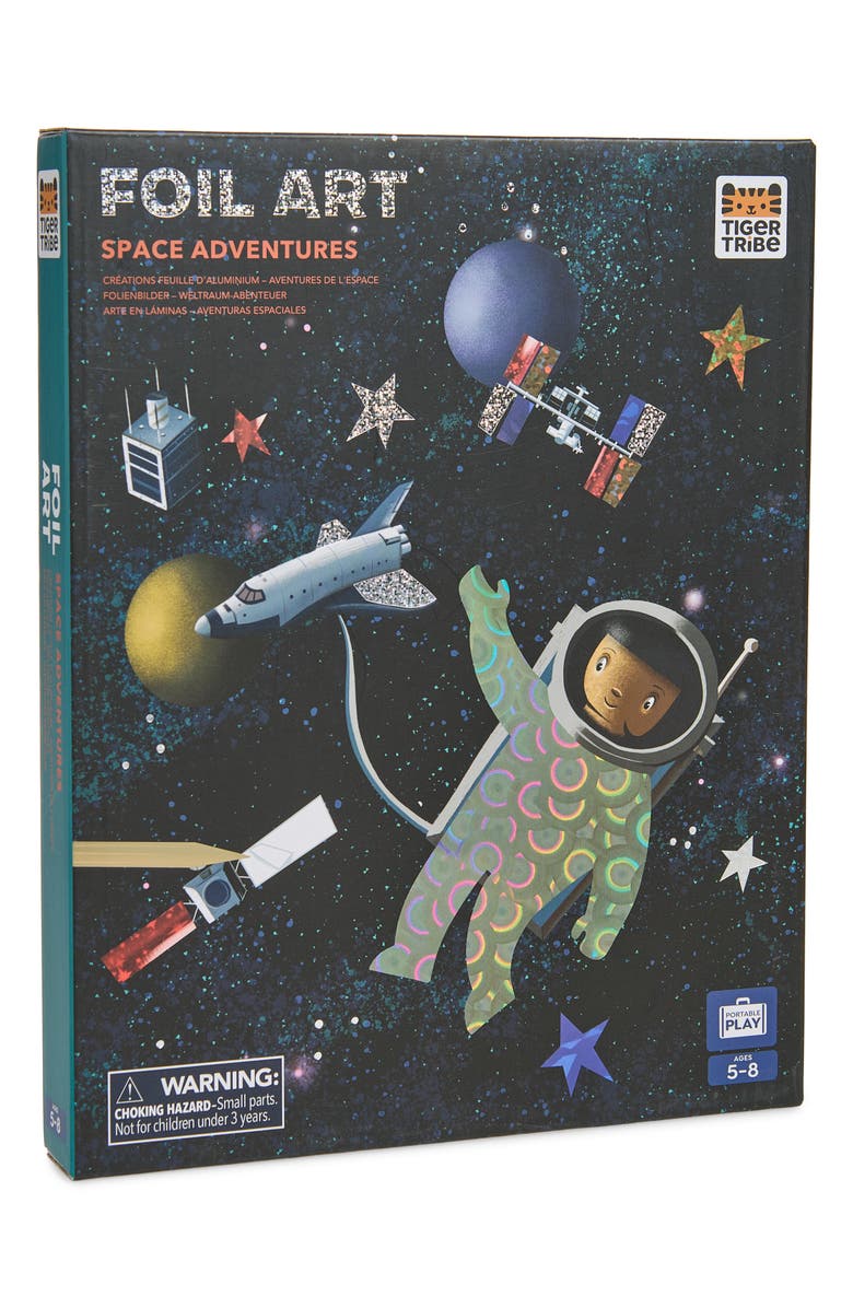 TIGER TRIBE Space Foil Art Activity Set, Main, color, Multi