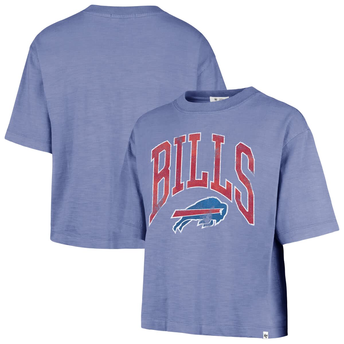 47 Brand '47  Royal Buffalo Bills Cropped Mindi Slub T-shirt In Blue