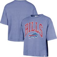 '47 Women's '47  Royal Buffalo Bills Cropped Mindi Slub T-Shirt