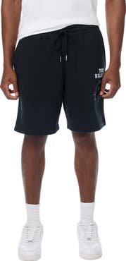 True Religion Buddha Logo Fleece Shorts