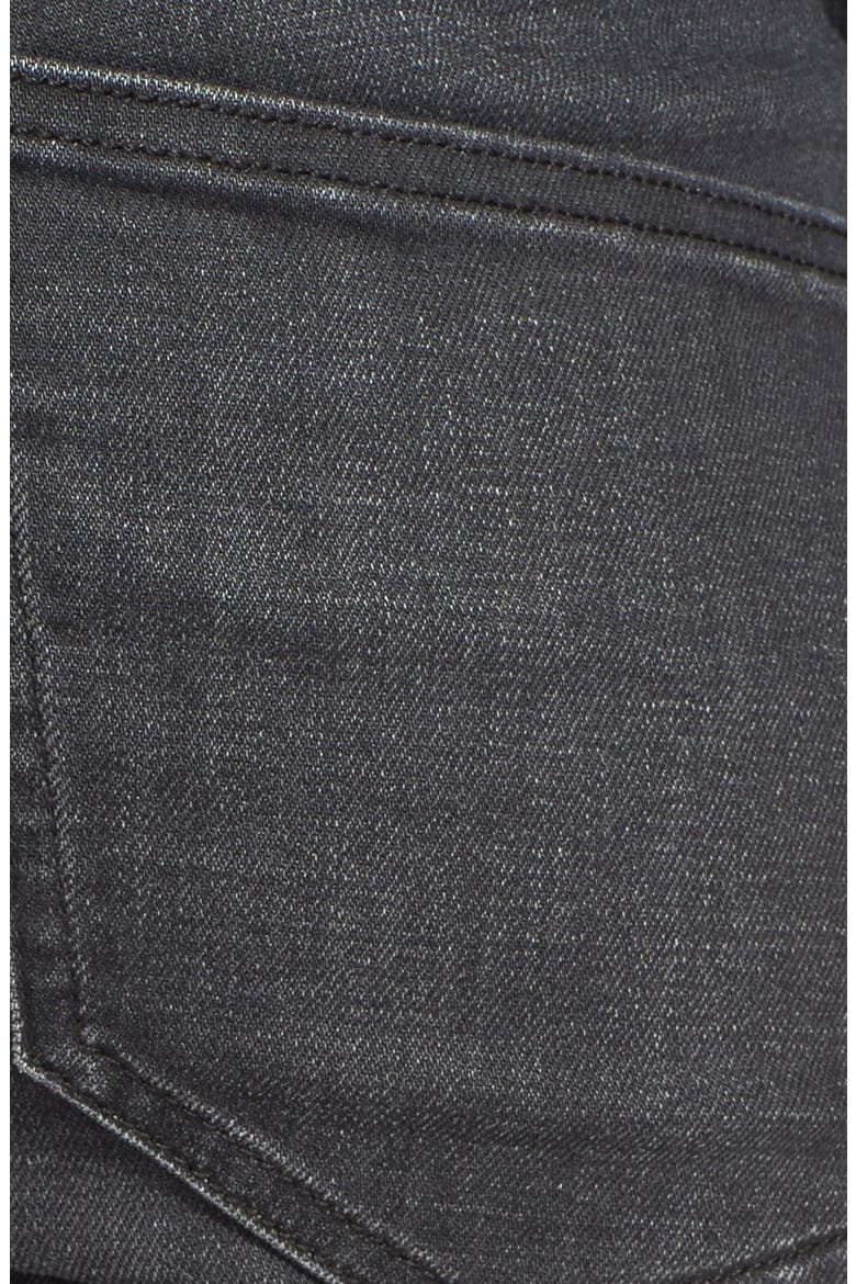 'The Almost Skinny' Skinny Ankle Jeans, Alternate, color, WORN BLACK WASH