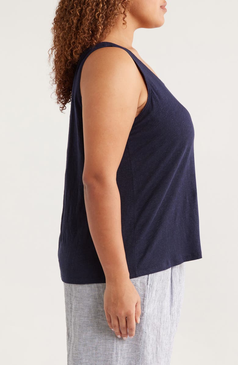 Eileen Fisher Organic Linen Tank, Alternate, color, 