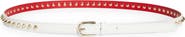 Christian Louboutin Cabata Spike Leather Belt