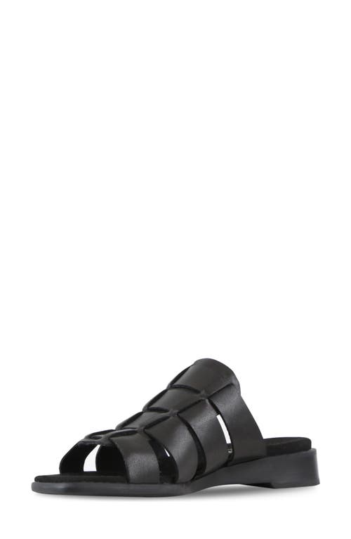 Munro Carrera Sandal In Black Leather