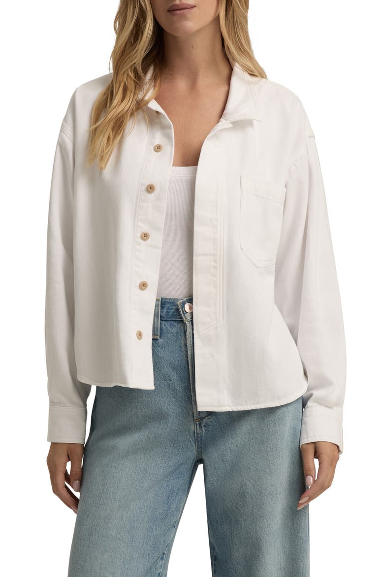 The Thinking About It Cotton Button-Up Shirt, Main, color, KNOX