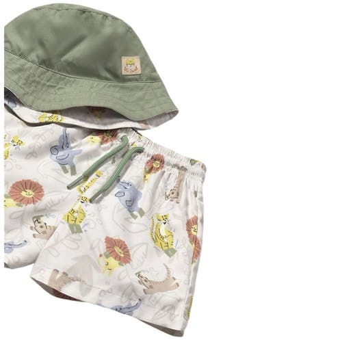 Mayoral Jungle Safari Canvas Swimsuit Set