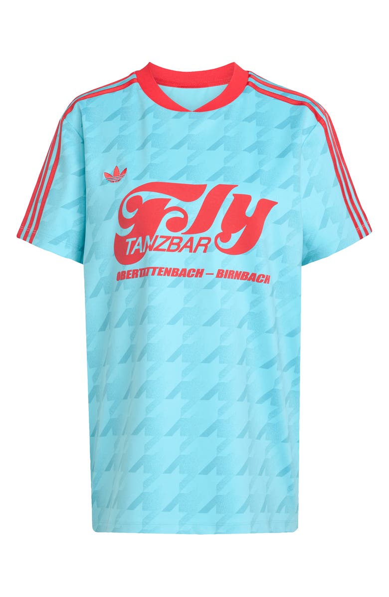 adidas Graphic Print Football Jersey, Alternate, color, Blue