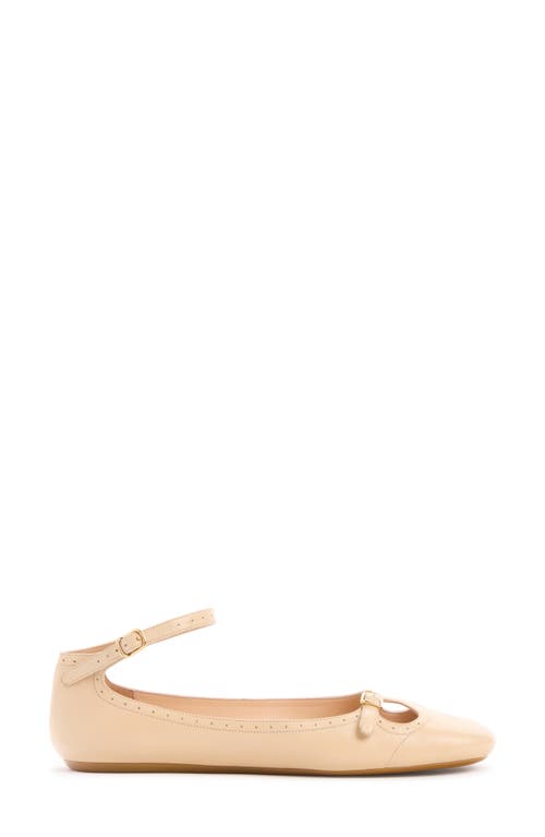 Chloé Chloe Misty Cut-out Leather Ballet Flats In Neutral
