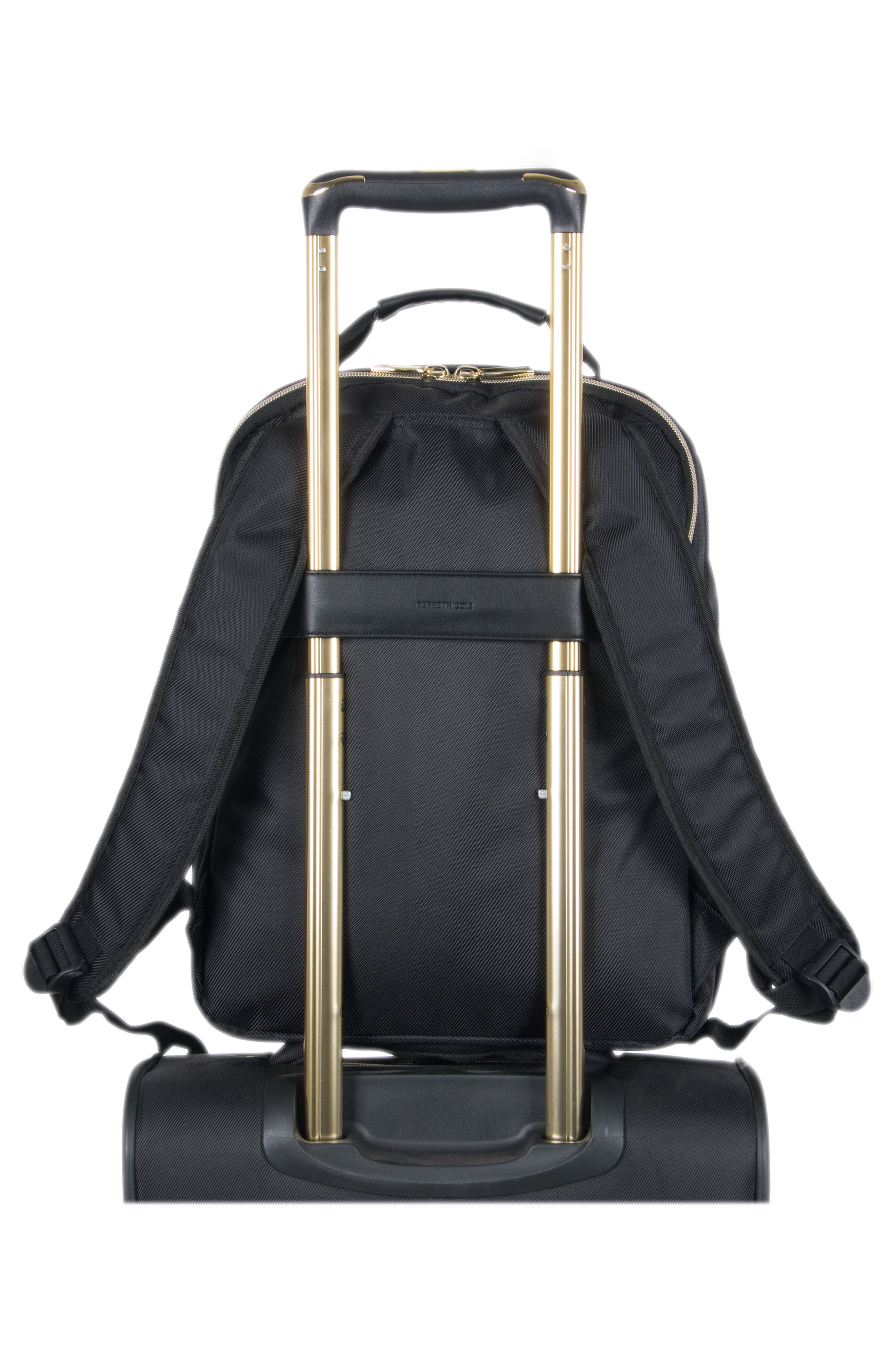 Kenneth Cole Reaction Chelsea Chevron Quilted Backpack, Alternate, color, Black