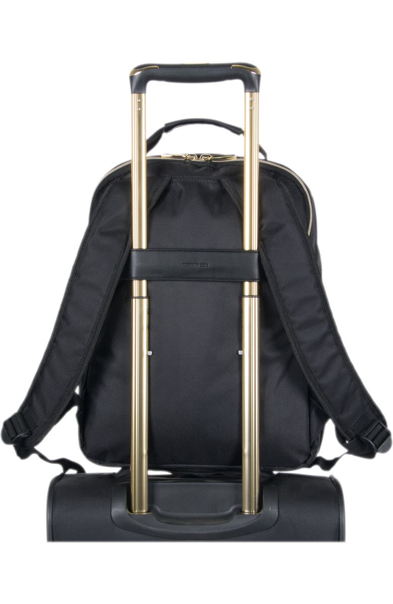 Kenneth Cole Reaction Chelsea Chevron Quilted Backpack, Alternate, color, Black