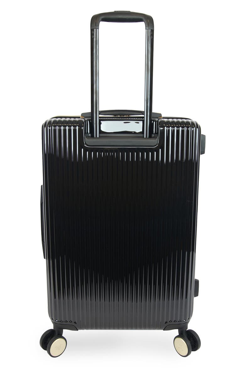 Adeline 4-Piece Luggage Set, Alternate, color, BLACK/ GOLD
