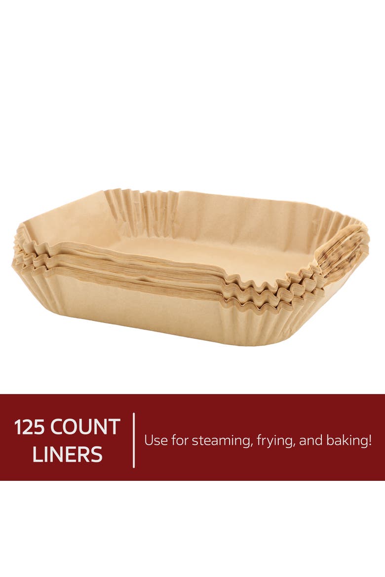 Air Fryer Square Parchment Paper Liners, 125 Piece, Alternate, color, Brown
