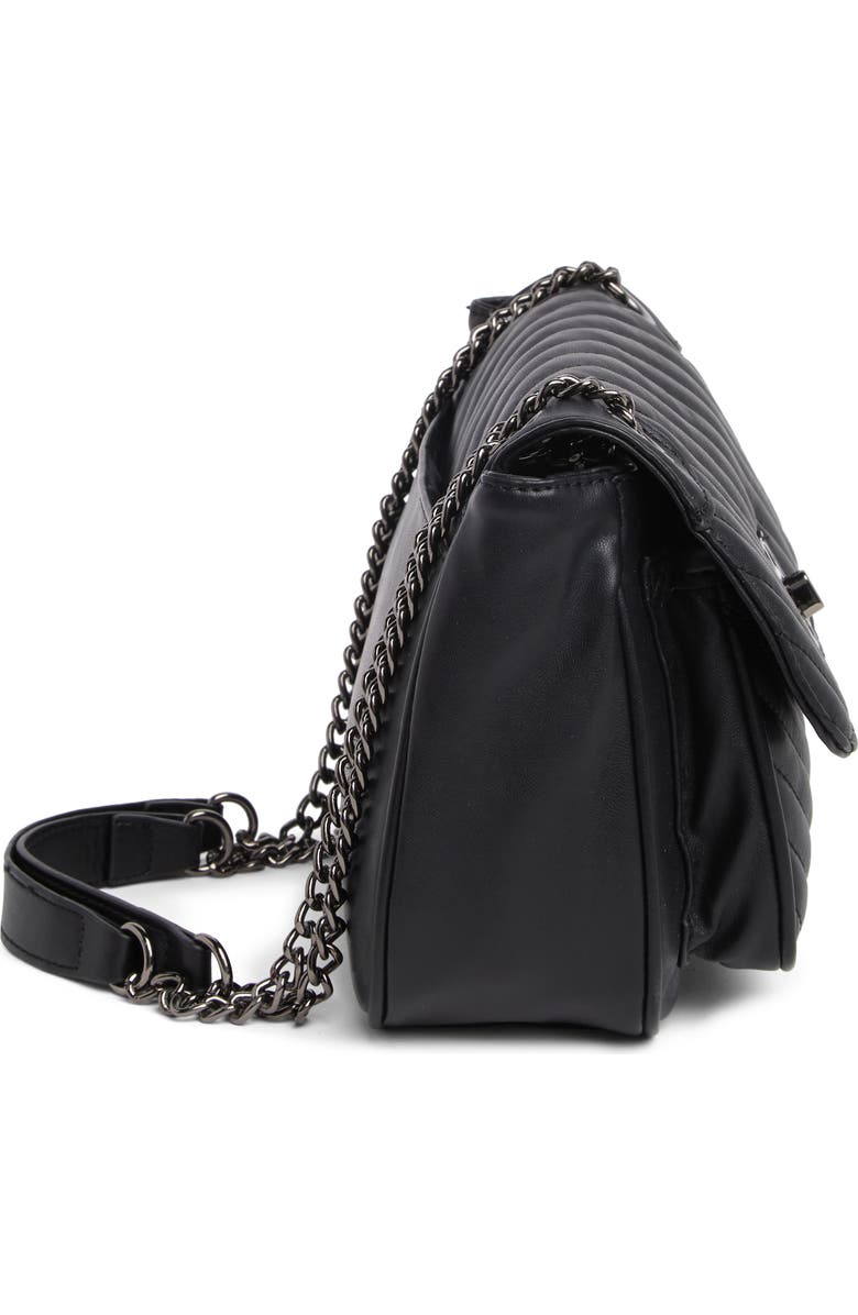 Badgley Mischka Collection Quilted Flap Crossbody Bag, Alternate, color,