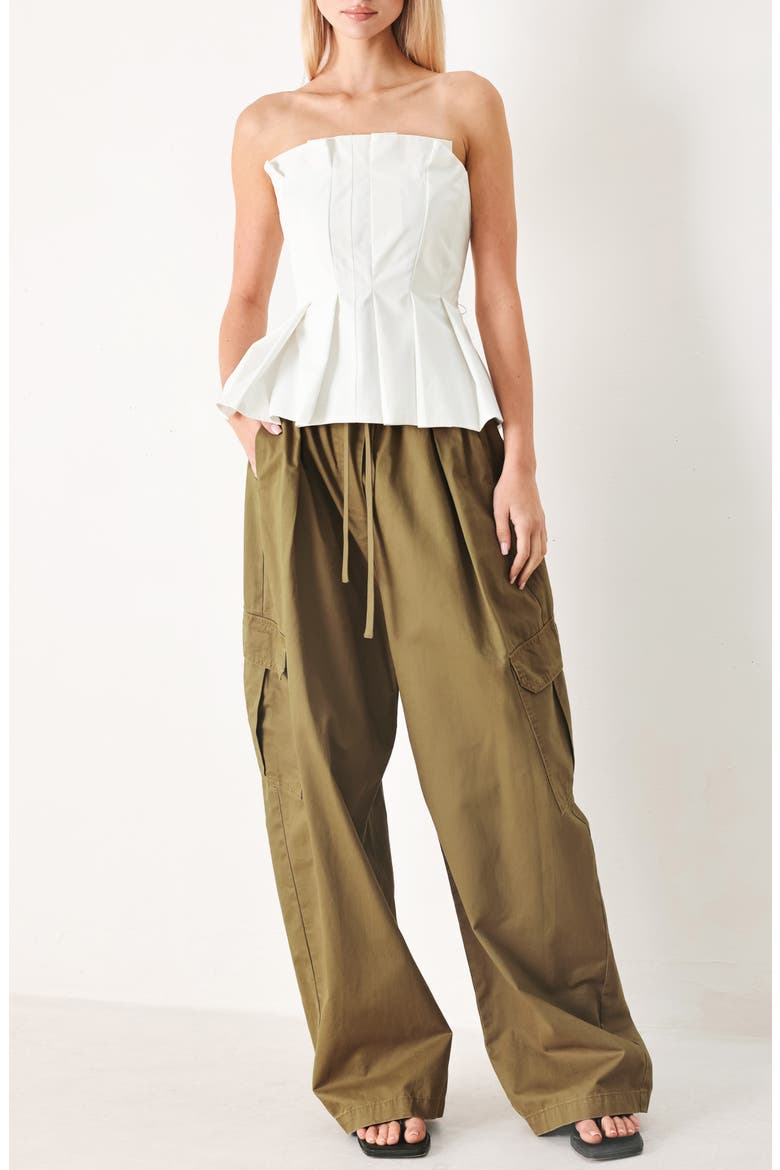 Cotton Cargo Pants, Alternate, color, OLIVE BROWN