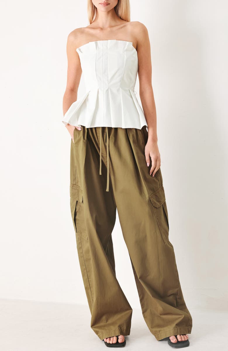 FREEMARKET Cotton Cargo Pants, Alternate, color, Olive Brown