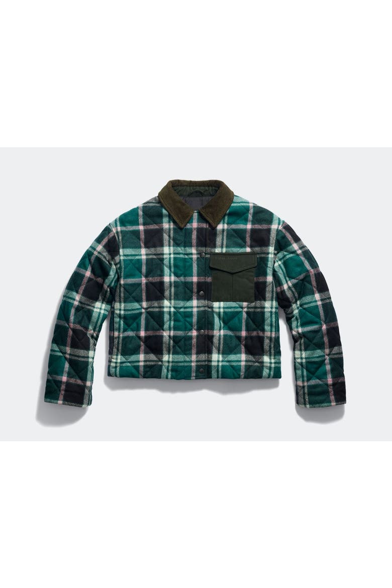 Terra Plaid Jacket, Alternate, color, Green/Pink Multi