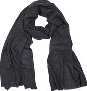 SAACHI Wool Blend Fringe Scarf