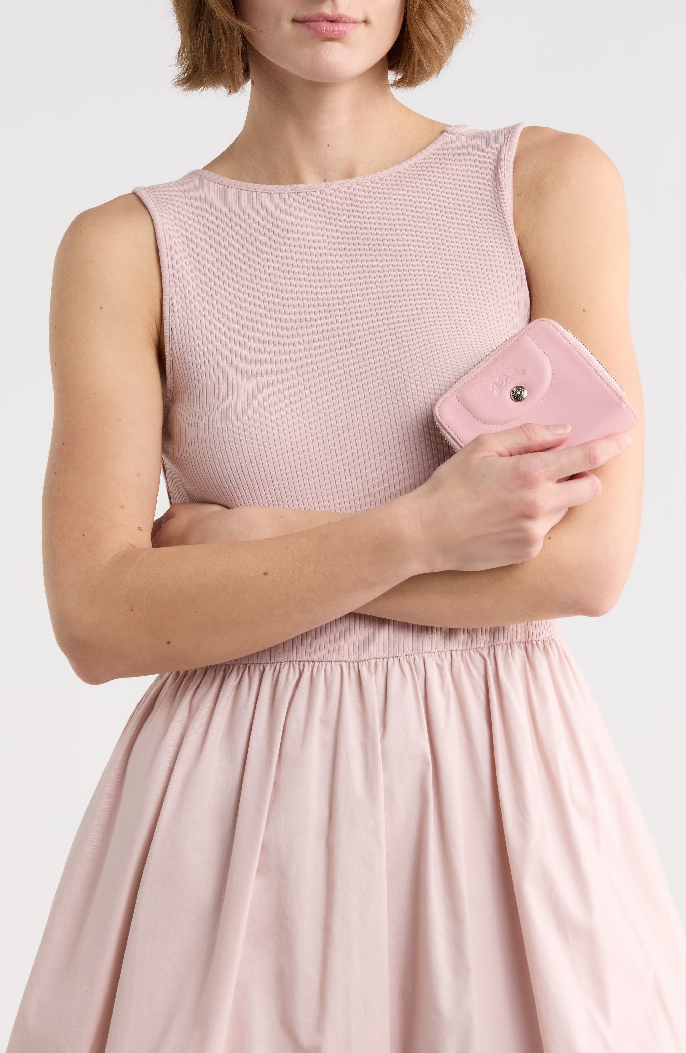 Longchamp Le Pliage Cuir Small Wallet, Alternate, color, 