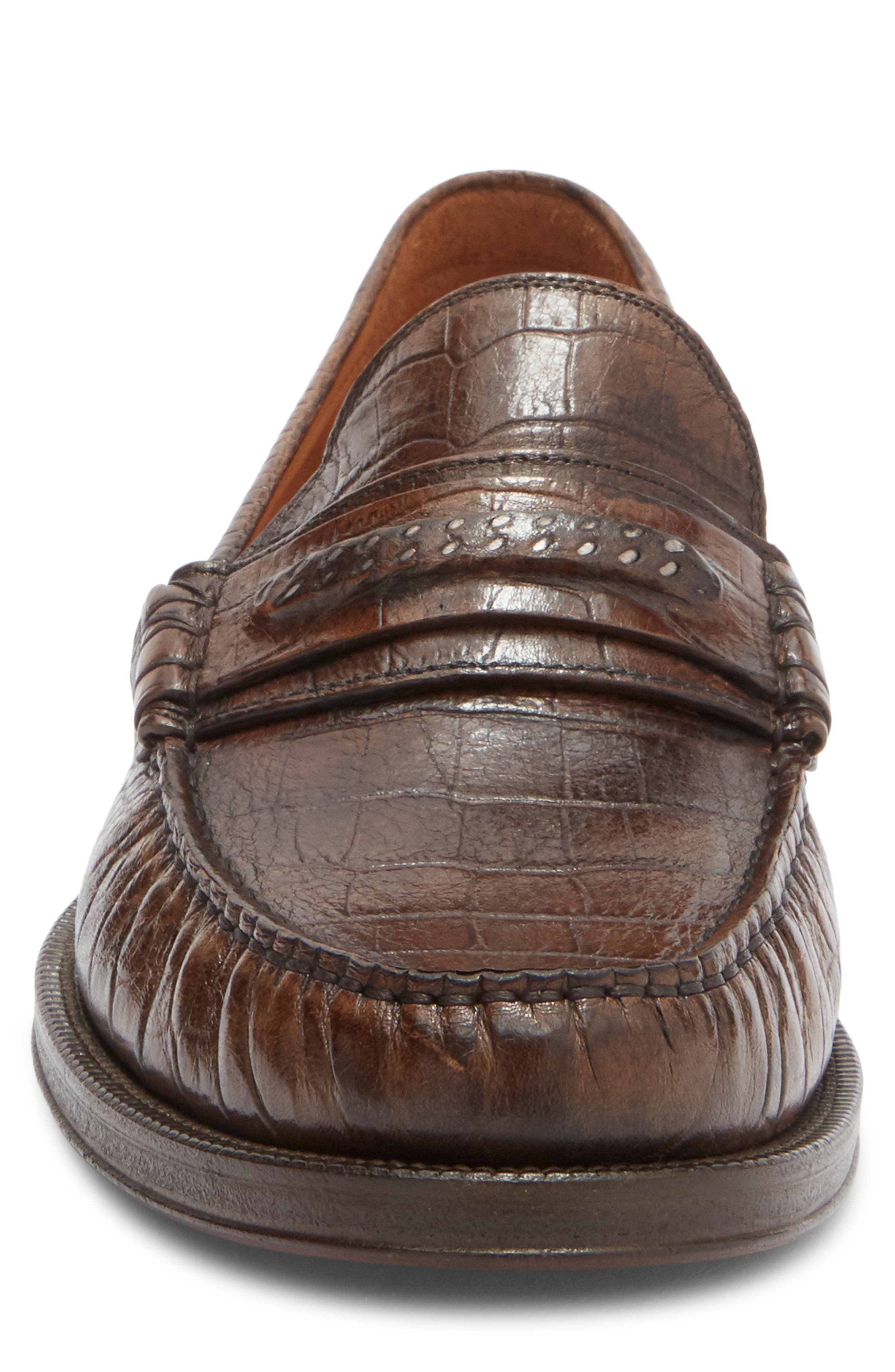 Greenwich Chain Loafer, Alternate, color, WOOD BROWN